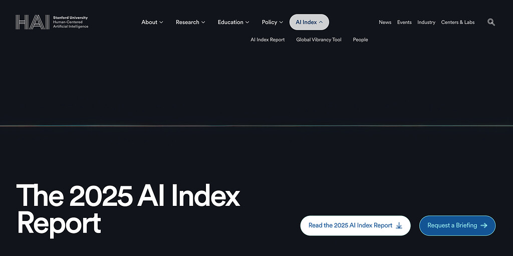 Stanford HAI 연구소에서 발간한 The 2025 AI Index Report [PDF/영문/456p] - 읽을거리&정보 ...