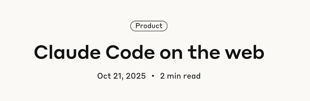 Anthropic, Claude Code를 브라우저에서 사용할 수 있는 Claude Code on the Web 공개