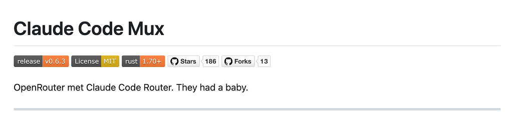 Claude Code Mux: 다양한 LLM들을 Claude Code에서 함께 사용할 수 있는 Rust 기반 AI 라우팅 프록시