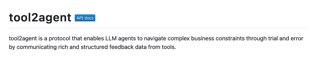 tool2agent: 복잡한 비즈니스 환경을 위한 LLM 에이전트 도구 피드백 프로토콜