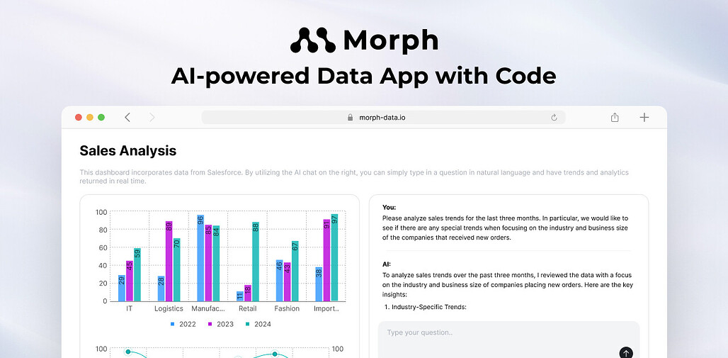 Morph: Python 기반, 데이터 애플리케이션 개발 프레임워크
