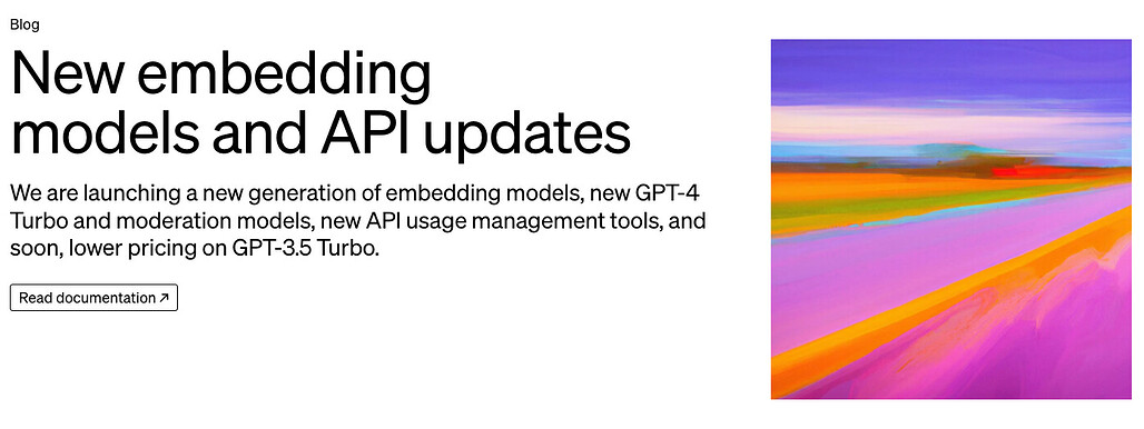 OpenAI, 새로운 임베딩 모델 및 GPT-3.5, GPT-4 업데이트 발표 (feat. GPT 모델의 게으름 개선)