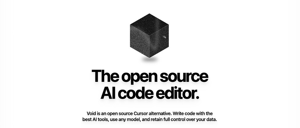 Void: Cursor를 대체할 수 있는 오픈소스 AI 코드 편집기
