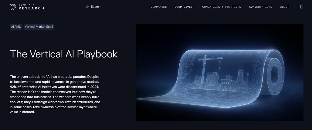 버티컬 AI 플레이북 (The Vertical AI Playbook)