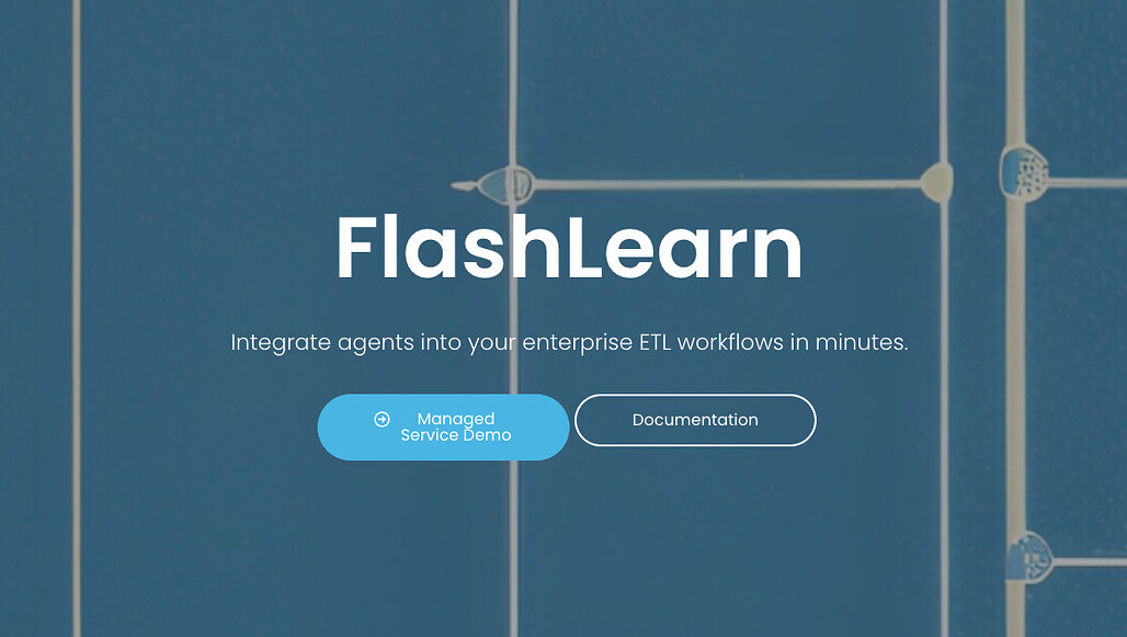 FlashLearn - 엔터프라이즈 ETL 워크플로우를 위한 AI 에이전트 라이브러리