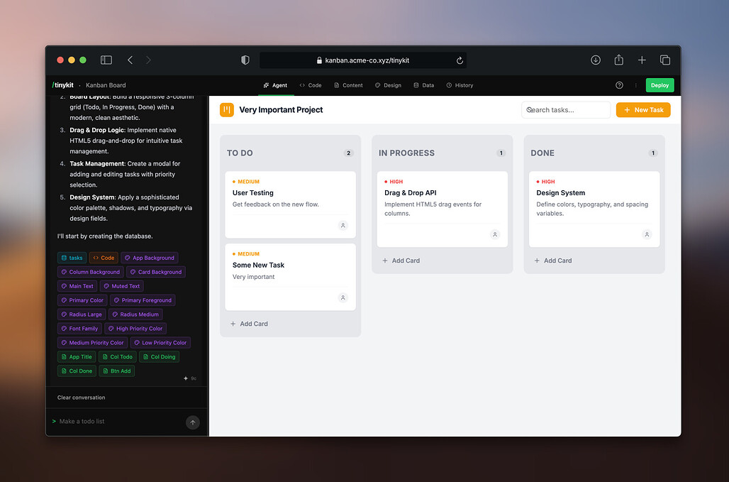 TinyKit 사용 예시