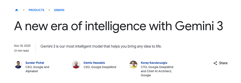 Google DeepMind, LWM(Large World Model)으로 진화하는 가장 지능적인 Gemini 3 출시