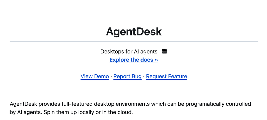 AgentDesk: AI 에이전트를 위한 가상 데스크탑 환경 (feat. AgentSea)