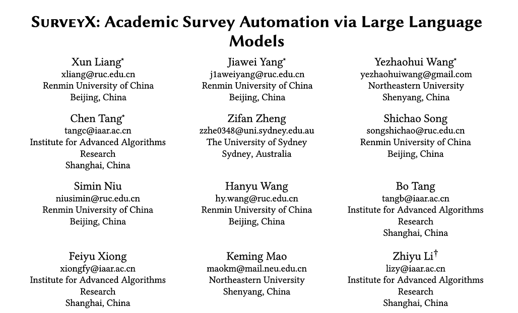 SurveyX, LLM을 활용한 학술 조사 자동화