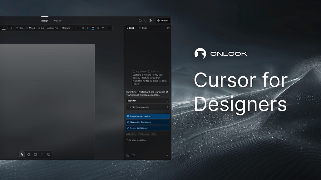 Onlook, 디자이너를 위한 Cursor를 표방하는 오픈소스, 시각-우선 코드 편집기(Visual-First Code Editor)