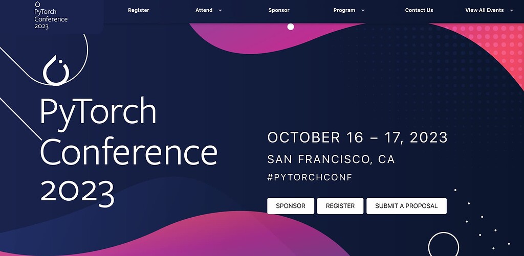 [오프라인/유료] PyTorch 재단, PyTorch Conference 2023 개최 & 발표자 요청(CFP) 중 행사