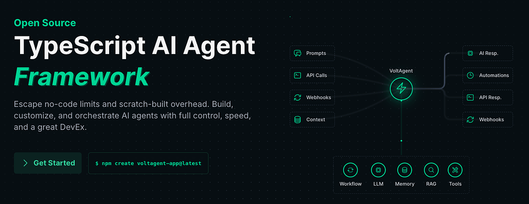 VoltAgent: 시각적 디버깅이 가능한 TypeScript 기반 AI 에이전트 프레임워크