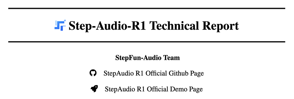 Step-Audio-R1: 소리의 '맥락'까지 읽어내는 오디오 추론 모델 (feat. MGRD, Modality-Grounded Reasoning Distillation)