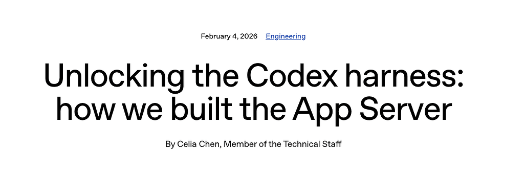 Model Harness Codex Codex 하네스의 비밀 풀기: App Server 구축기 (Unlocking the Codex harness: how we ...