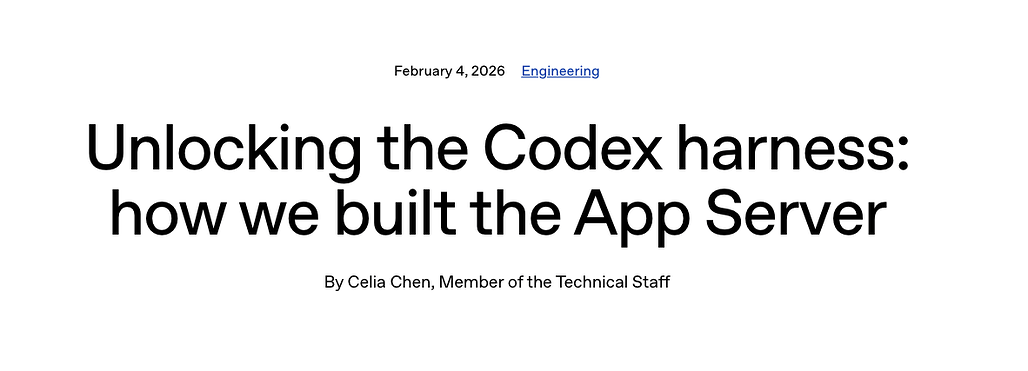 Codex 하네스의 비밀 풀기: App Server 구축기 (Unlocking the Codex harness: how we built the App Server)