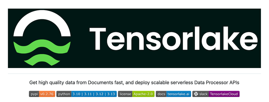 Tensorlake: 다양한 문서들로부터 구조화된 데이터를 추출하고 처리하는 서버리스 플랫폼