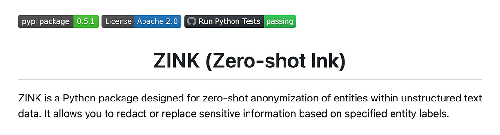 ZINK (Zero-shot INK): 민감정보 비식별화를 위한 제로샷 텍스트 처리 도구