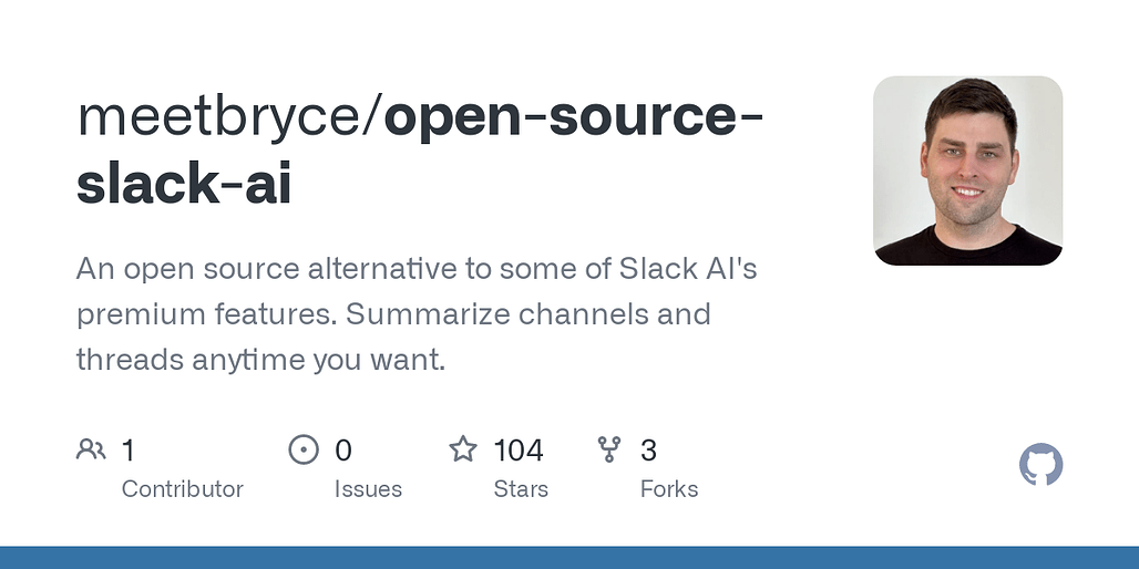 Open-Source Slack-AI: Slack 대화 요약 등의 기능을 갖춘 오픈소스 솔루션