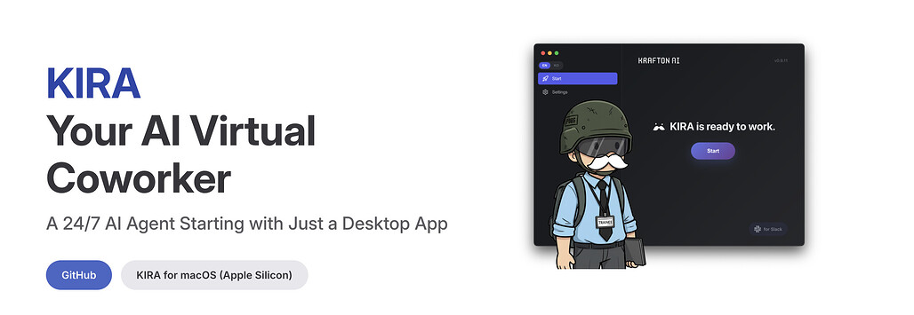 KIRA(KRAFTON Intelligence Rookie Agent)