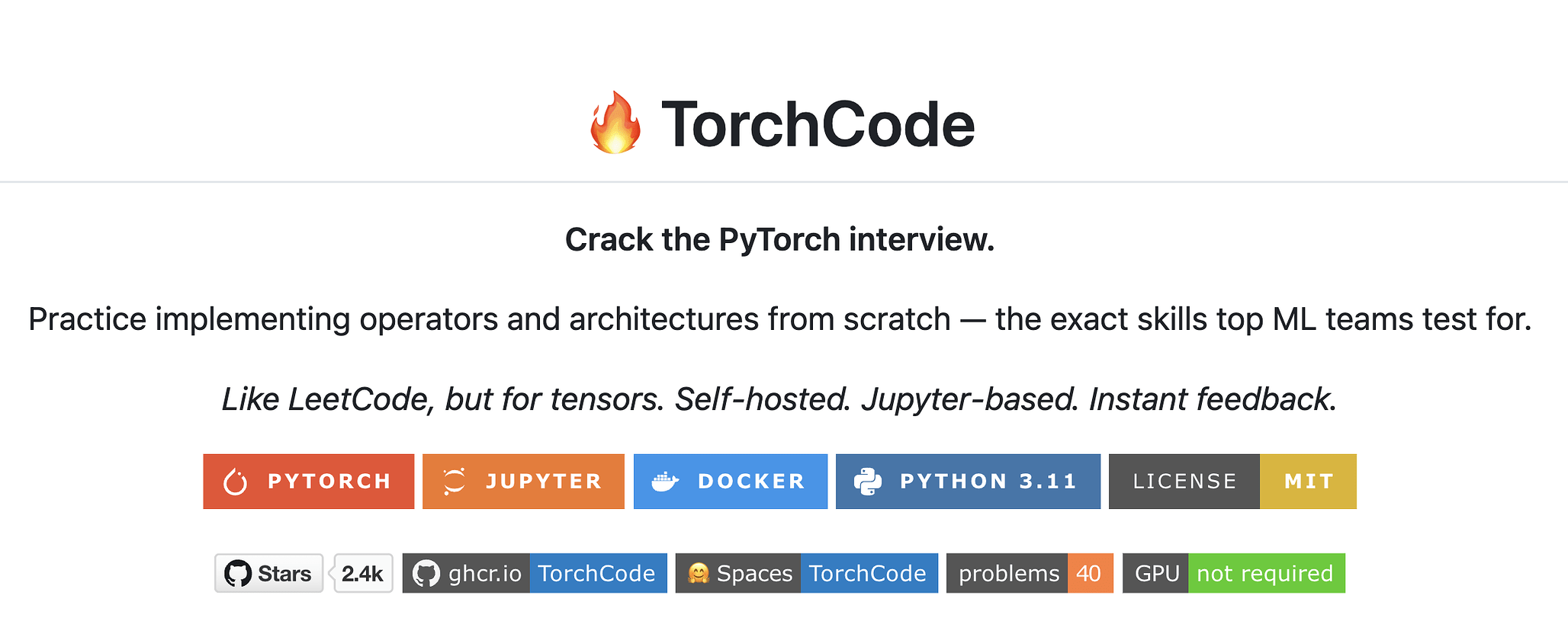 TorchCode: PyTorch 핵심 연산을 직접 구현하며 배우는 LeetCode 스타일 머신러닝 인터뷰 연습 플랫폼 - 읽을 ...