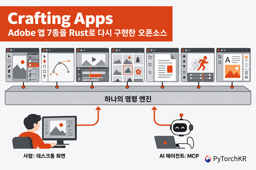 Crafting Apps: Adobe 소프트웨어 7종을 Rust로 다시 구현한 오픈소스 프로젝트 7종 공개