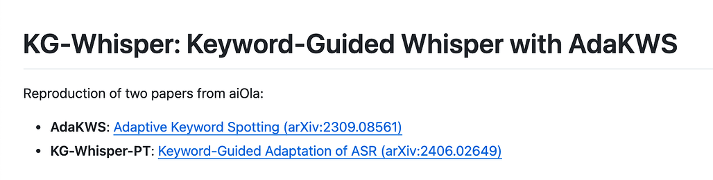 KG-Whisper: 키워드 가이드를 통한 음성 인식(ASR) 최적화 구현 프로젝트 (feat. @hyuk님)