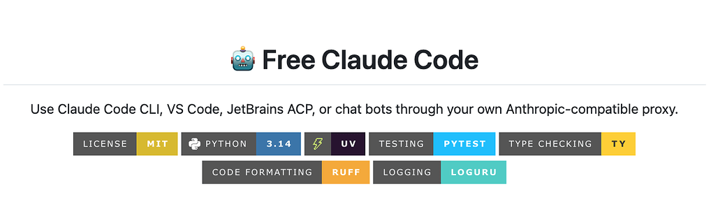 Free Claude Code: 다양한 LLM 제공자를 Claude Code 프록시로 묶는 오픈소스 게이트웨이