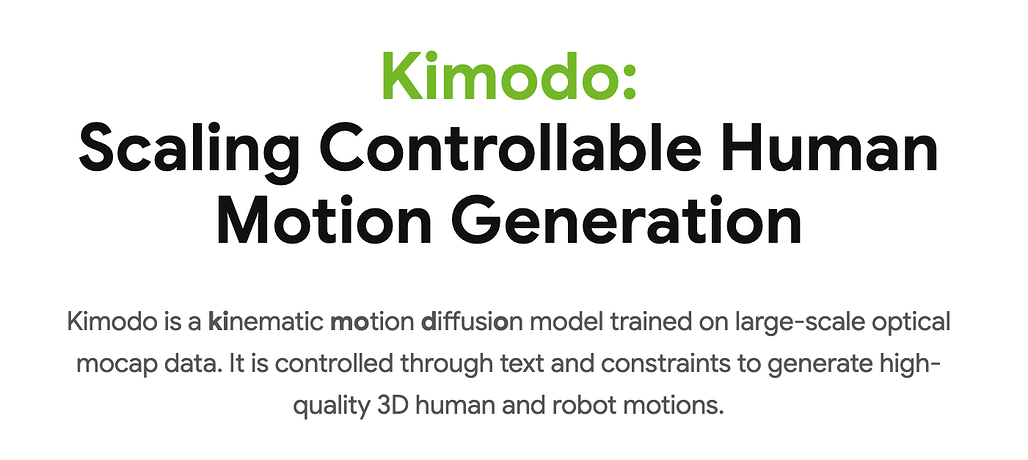 Kimodo: NVIDIA가 공개한, 텍스트를 기반으로 한 인간 및 로봇의 고품질 3D 모션 생성 모델