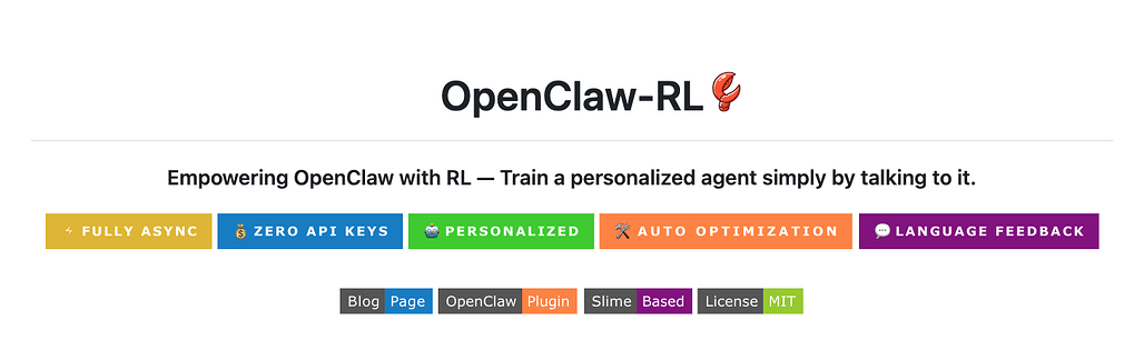 OpenClaw-RL: 대화를 통한 개인화 자율 에이전트 강화학습 프레임워크