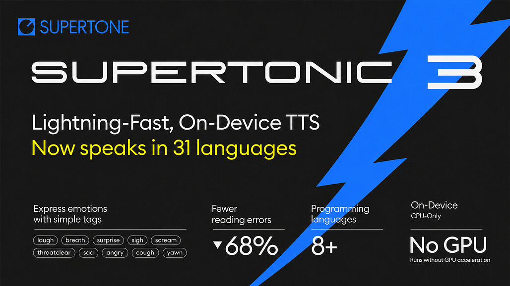 Supertonic 3, ONNX 런타임 기반의 초경량 온디바이스 다국어 TTS 시스템