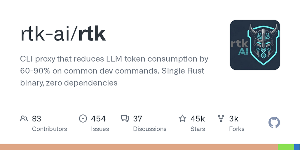 rtk: 코딩 에이전트의 LLM 토큰 소비를 줄여주는 Rust 기반 CLI 프록시
