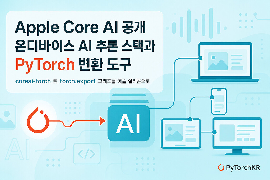 Apple Core AI 공개, 온디바이스 AI 추론 스택과 PyTorch 변환 도구 coreai-torch