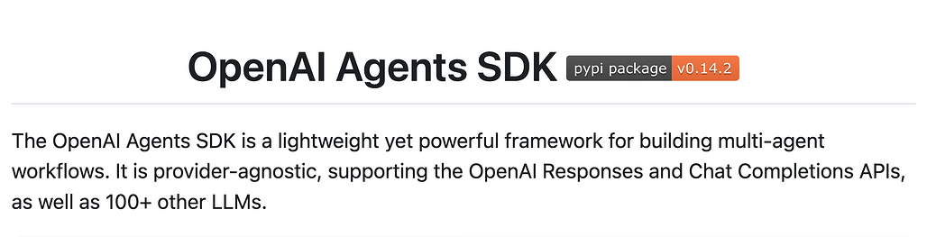 OpenAI Agents SDK: 멀티 에이전트 워크플로우 구축을 위한 경량 파이썬 프레임워크