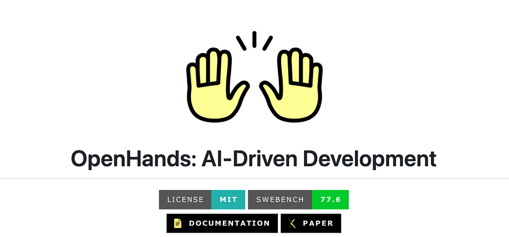 OpenHands: AI 코딩 에이전트의 SDK부터 CLI, GUI, 클라우드까지 통합한 오픈소스 플랫폼