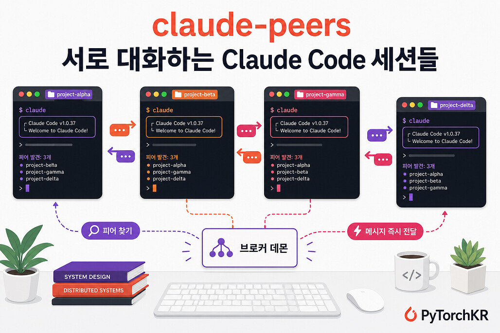 claude-peers: 여러 Claude Code 인스턴스가 서로 메시지를 주고받는 MCP 서버