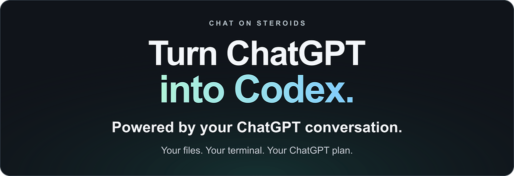 Chat On Steroids 저장소 상단의 공식 배너