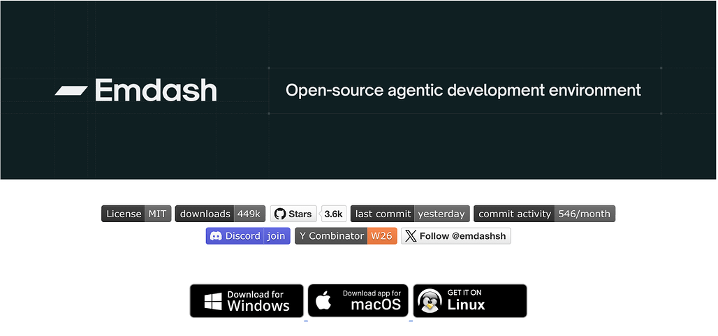 Emdash: 여러 AI 코딩 에이전트를 Git 워크트리별로 격리하여 병렬 실행하는 오픈소스 에이전틱 개발 환경 (ADE)