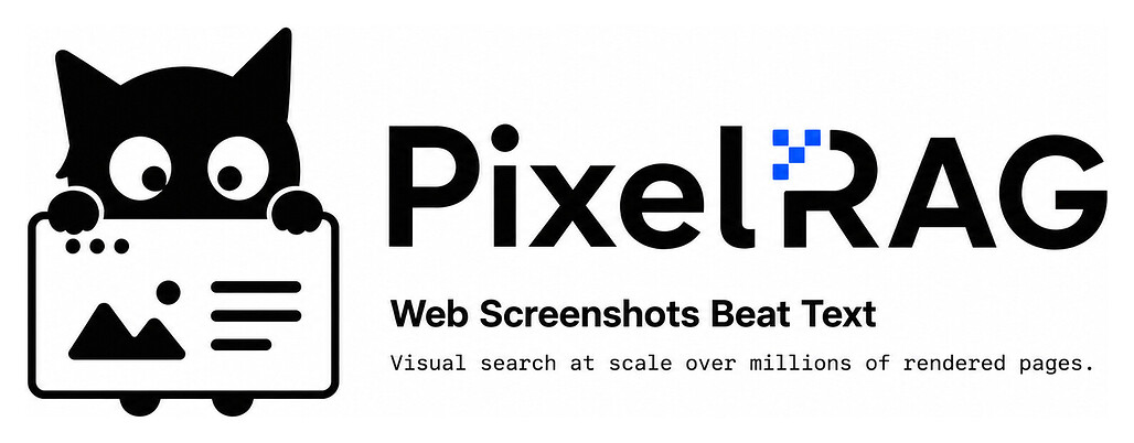 PixelRAG: 문서를 텍스트가 아닌 스크린샷으로 검색하는 시각 기반 RAG 프레임워크