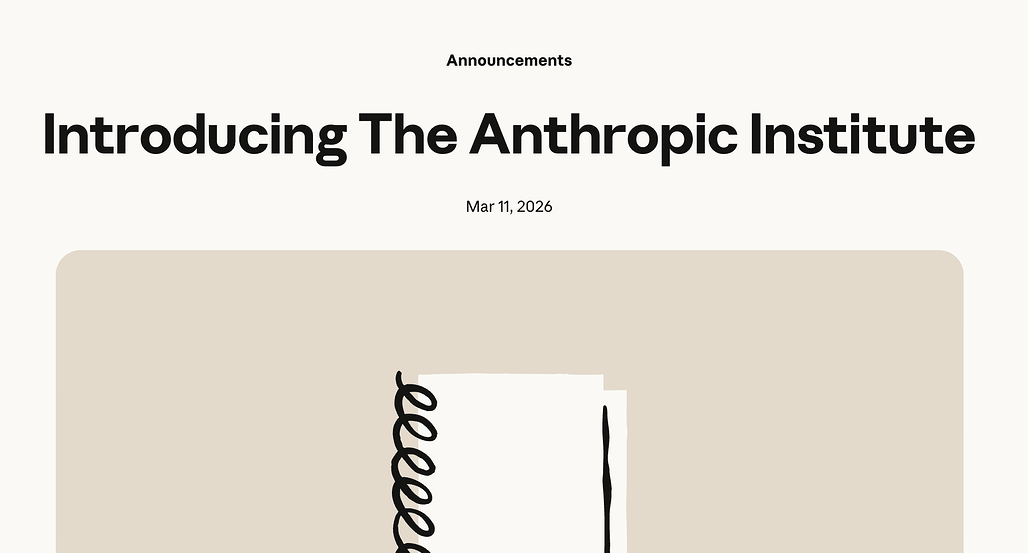 Anthropic, 프런티어 AI 시대의 사회적 과제 해결을 위한 Anthropic Institute 설립 발표