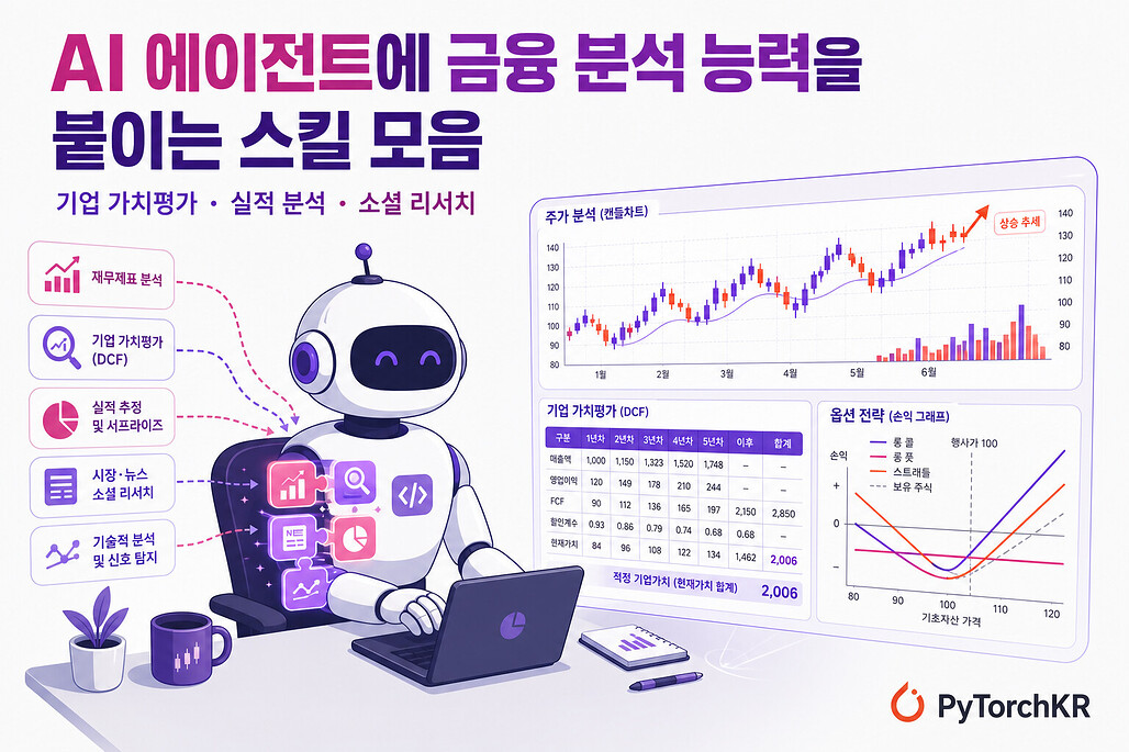 Finance Skills: AI 코딩 에이전트에 금융 분석과 트레이딩 능력을 더하는 스킬 모음