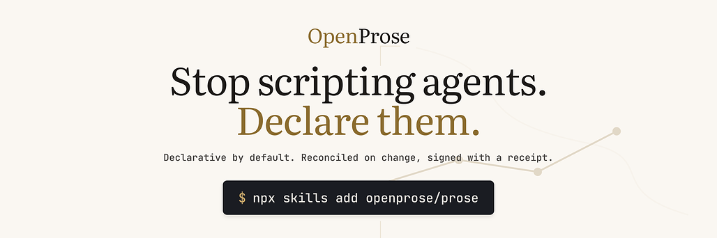 OpenProse 공식 배너