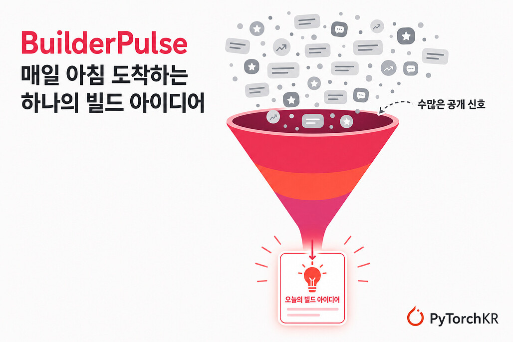 BuilderPulse: 매일 아침 공개 신호에서 뽑아낸 인디 해커용 빌드 아이디어 브리핑