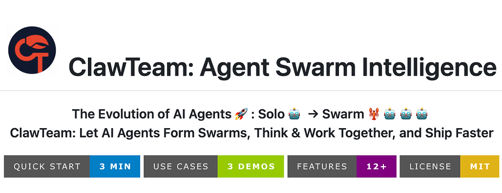 ClawTeam: 단일 명령어 기반 완전 자율 AI 에이전트 스웜(Swarm) 프레임워크 (feat. HKUDS)