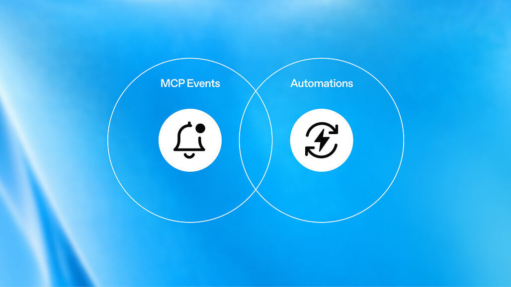 MCP Events와 자동화의 연결을 보여주는 다이어그램