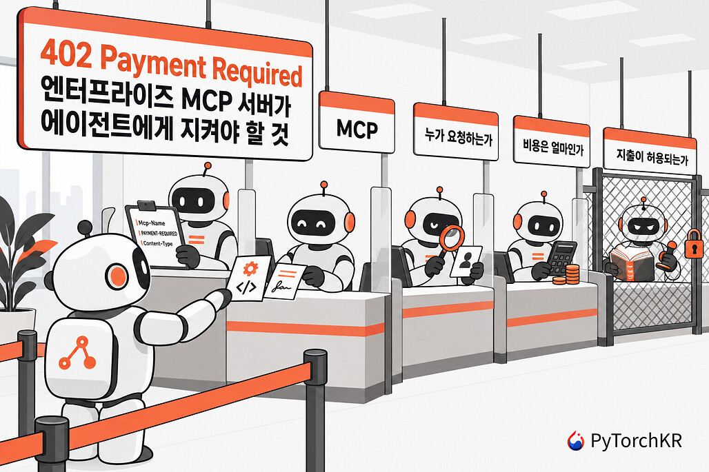 402 Payment Required: 엔터프라이즈 MCP 서버가 에이전트에게 지켜야 할 것, 게이트웨이와 신원 확인, 가격 계산, 예산 권한 창구를 거치는 MCP 서버 결제 흐름
