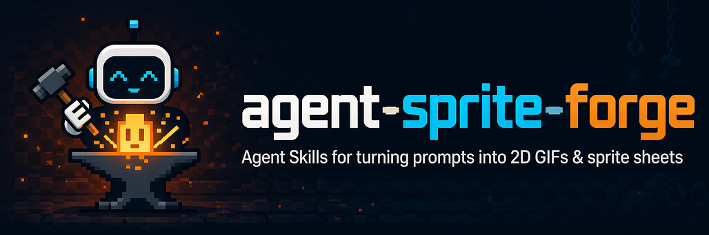 Agent Sprite Forge: 자연어 요청으로 2D 게임 스프라이트와 맵을 만드는 Codex 에이전트 스킬