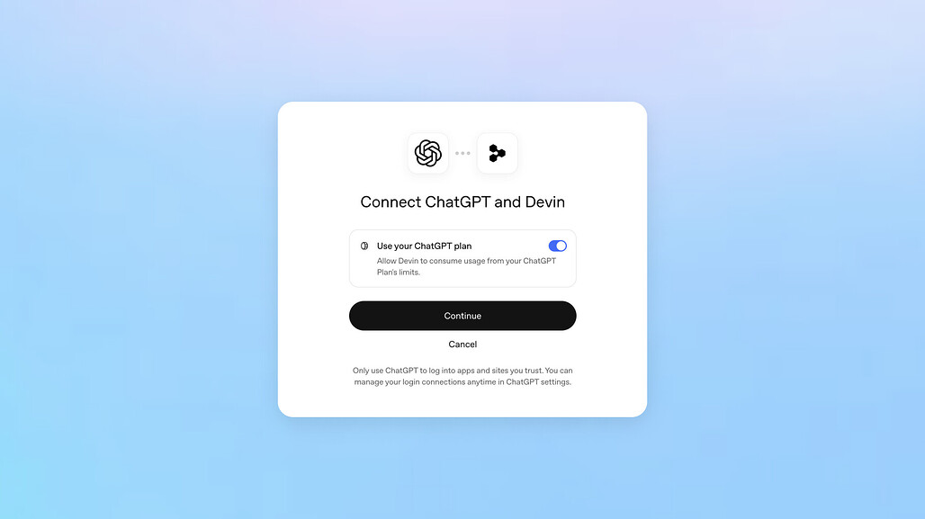 Dactyl의 ChatGPT 로그인 창