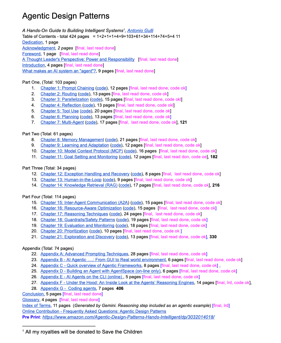 :scroll: Agentic Design Patterns 도서 원문 공개 (Google Docs)