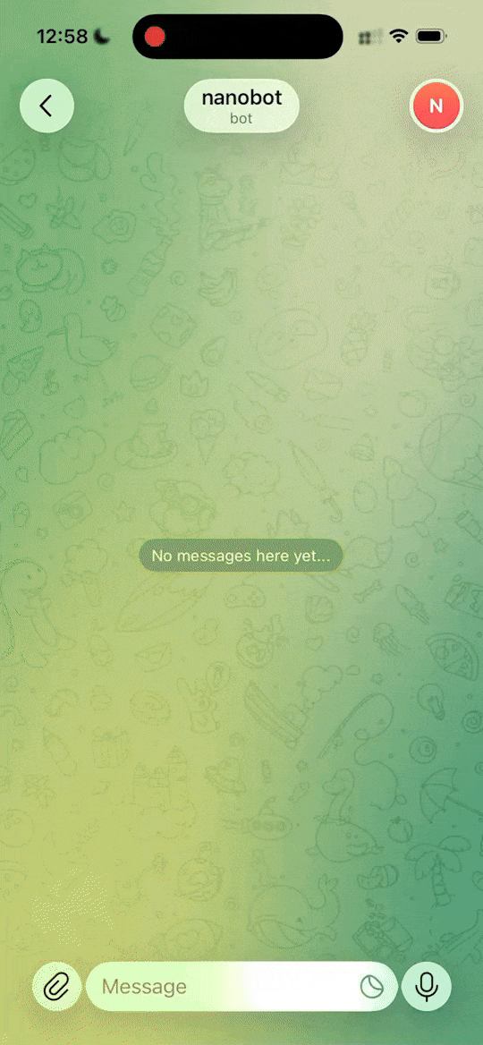 nanobot 사용 예시: 📅 Smart Daily Routine Manager