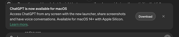 OpenAI Apple Silicon App Offer